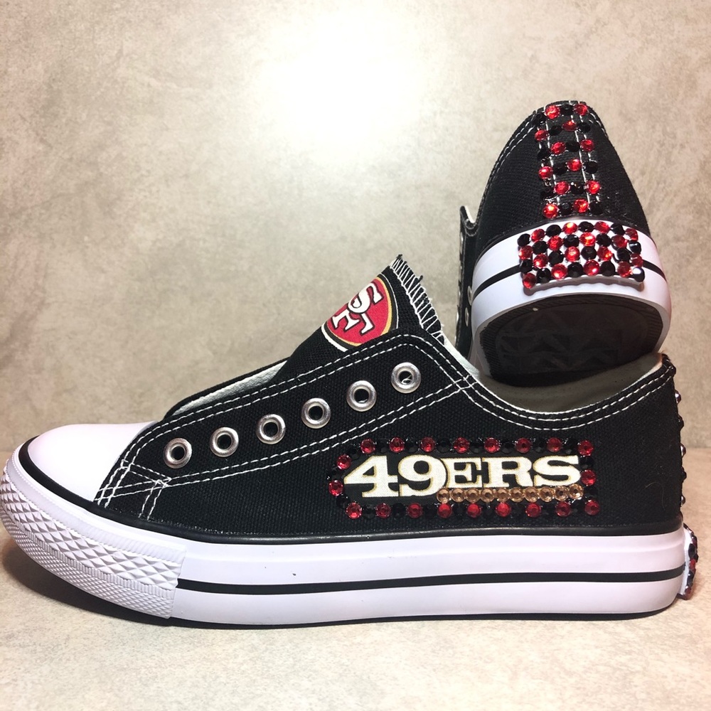 COMPASS/SPORT BRAND NFL 49ERS WOMENS BLING SHOES